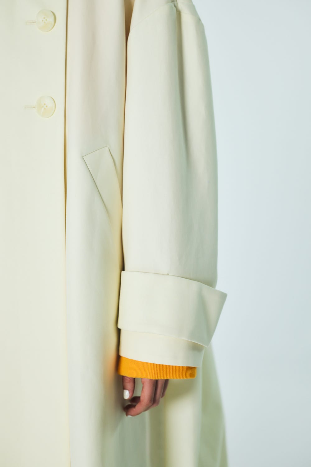 SOUTIEN-COLLAR FLARE COAT ECRU 36