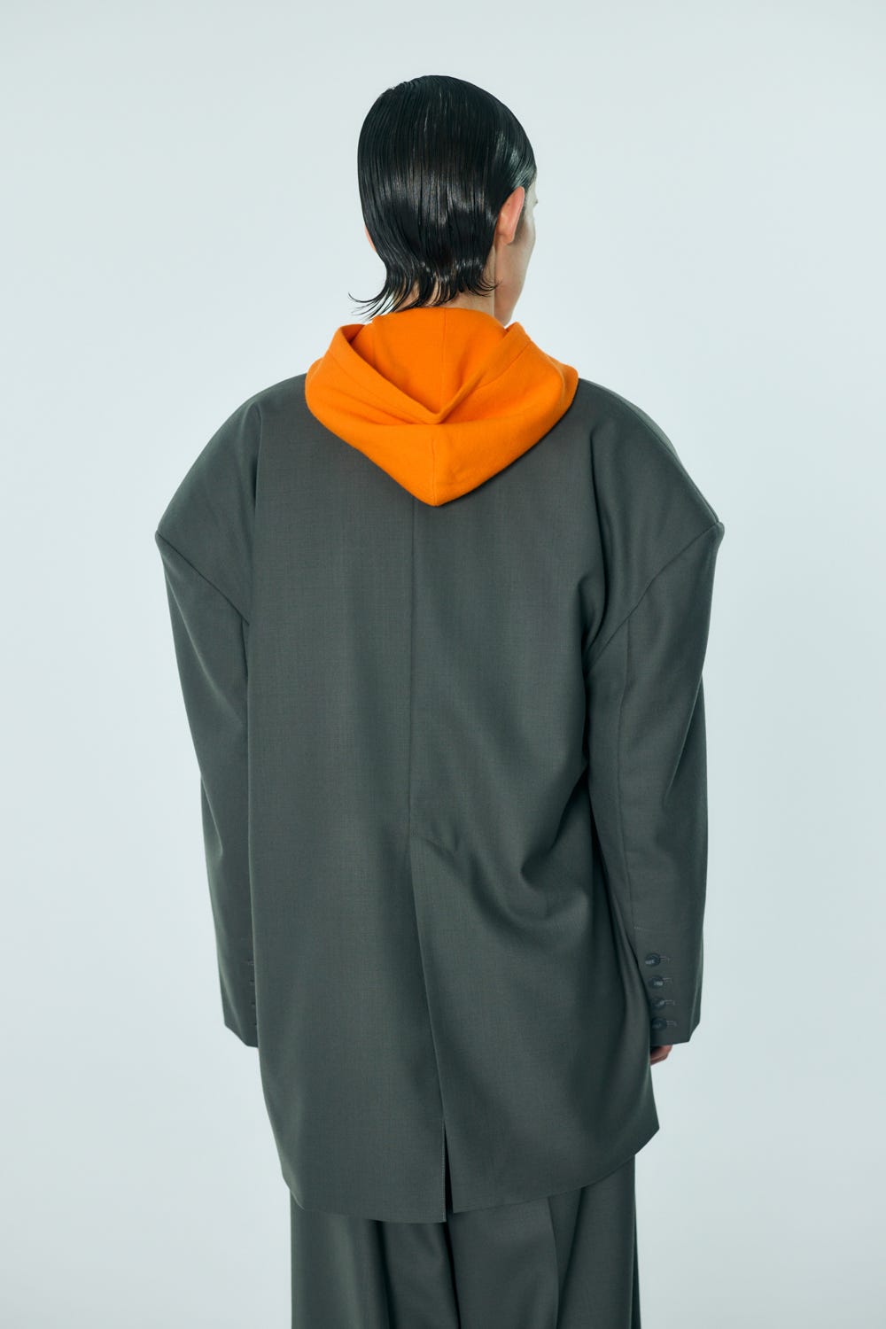 OVER-SHOULDER VEST JACKET GRY 36