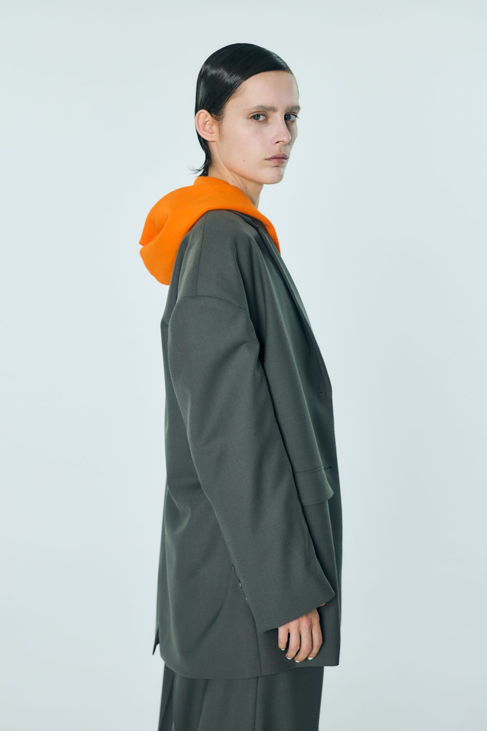 OVER-SHOULDER VEST JACKET GRY 36