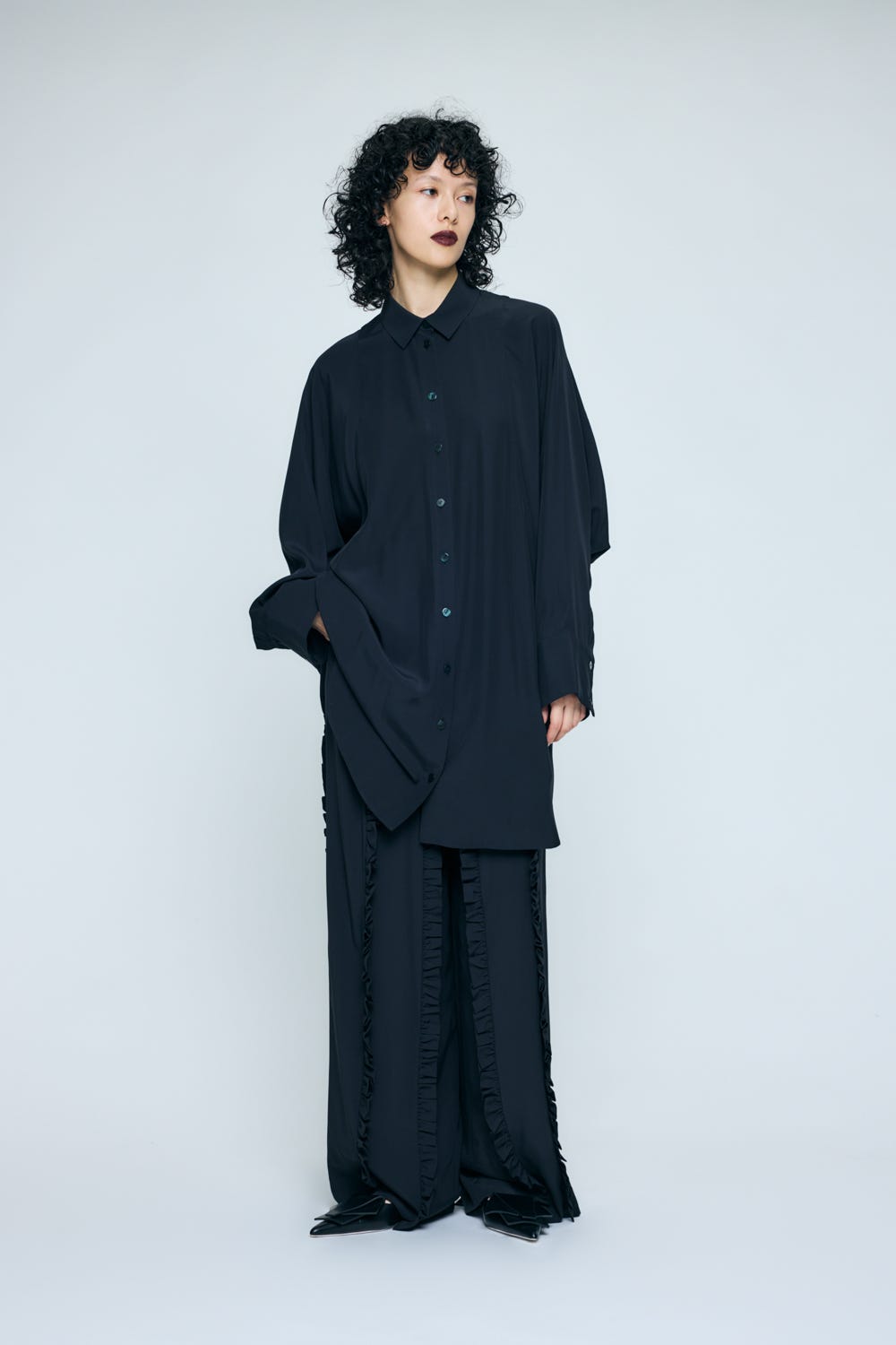 SHAPE LONG-SHIRT BLK 38