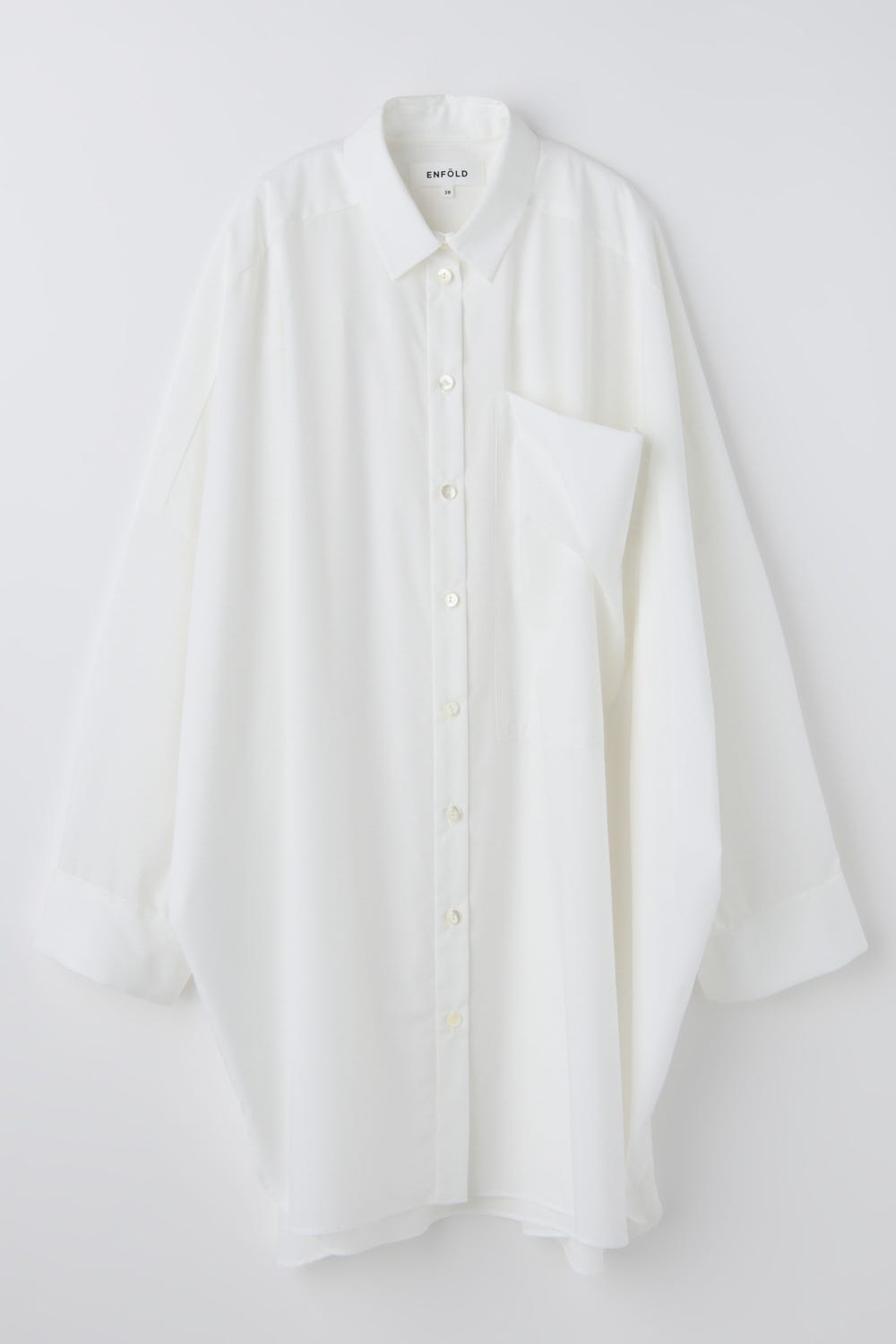 SUPER-WIDE BOX SHIRT WHT 38
