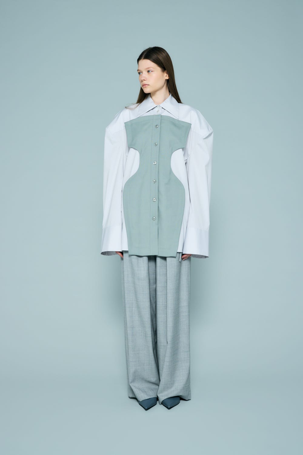 SILHOUETTE BIG SHIRT L/GRY 38