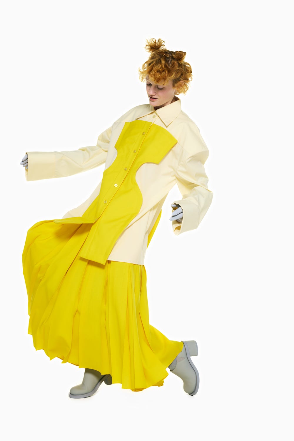 SILHOUETTE BIG SHIRT L/YEL 38