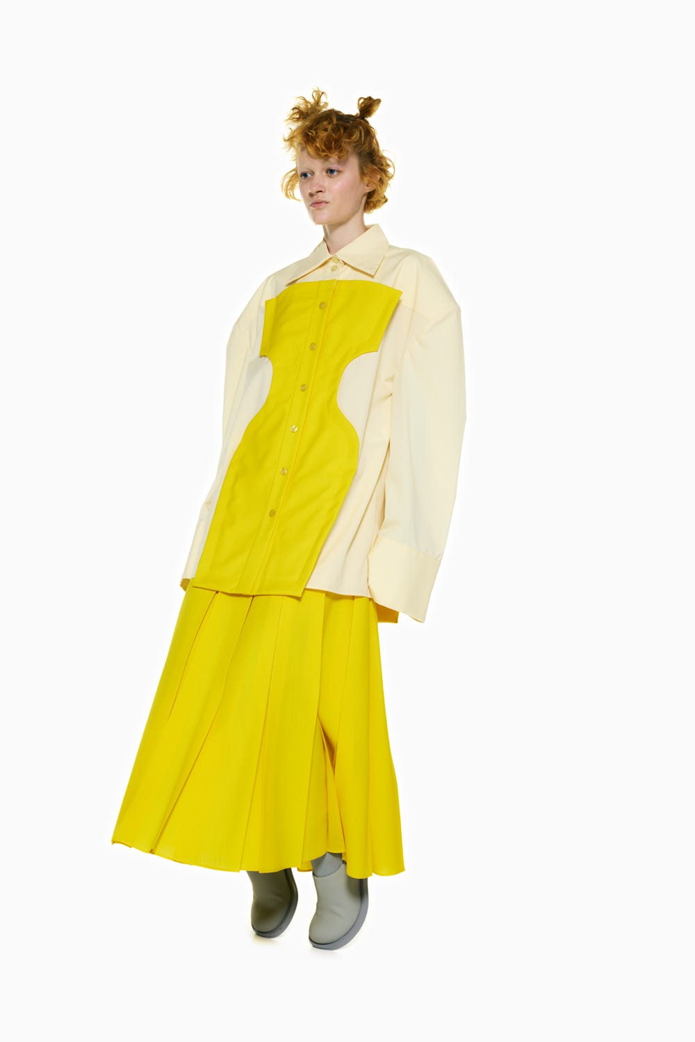 SILHOUETTE BIG SHIRT L/YEL 38