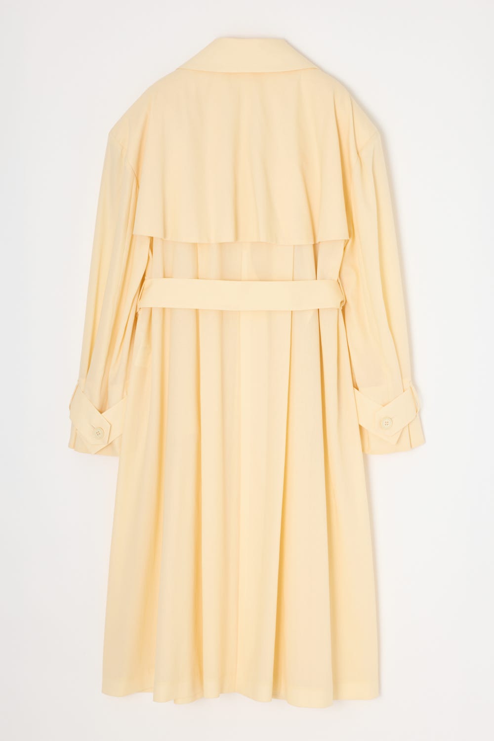 WIDE-SHOULDER TRENCH-COAT IVOY 36