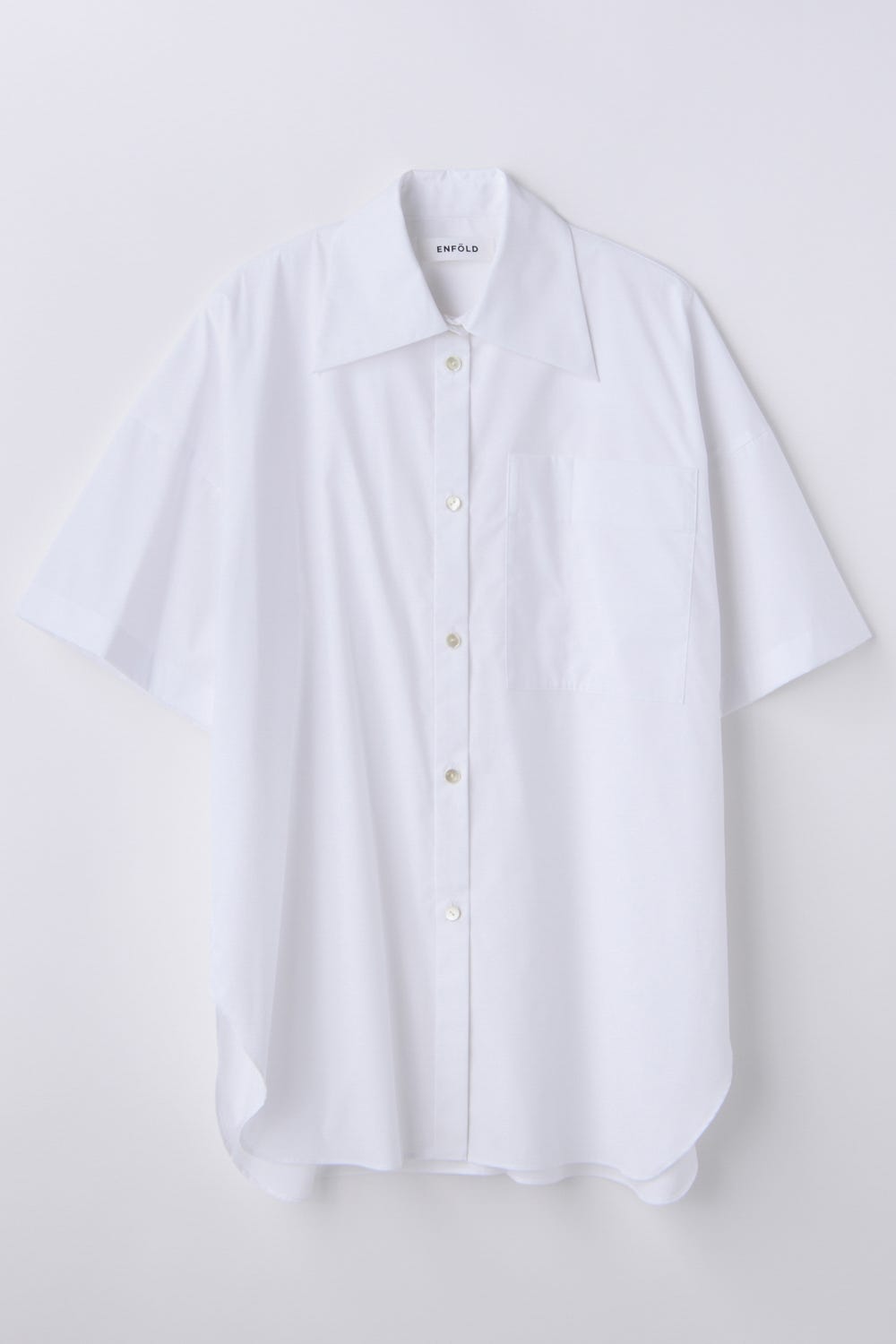 HALF-SLEEVES BOX SHIRT WHT 38