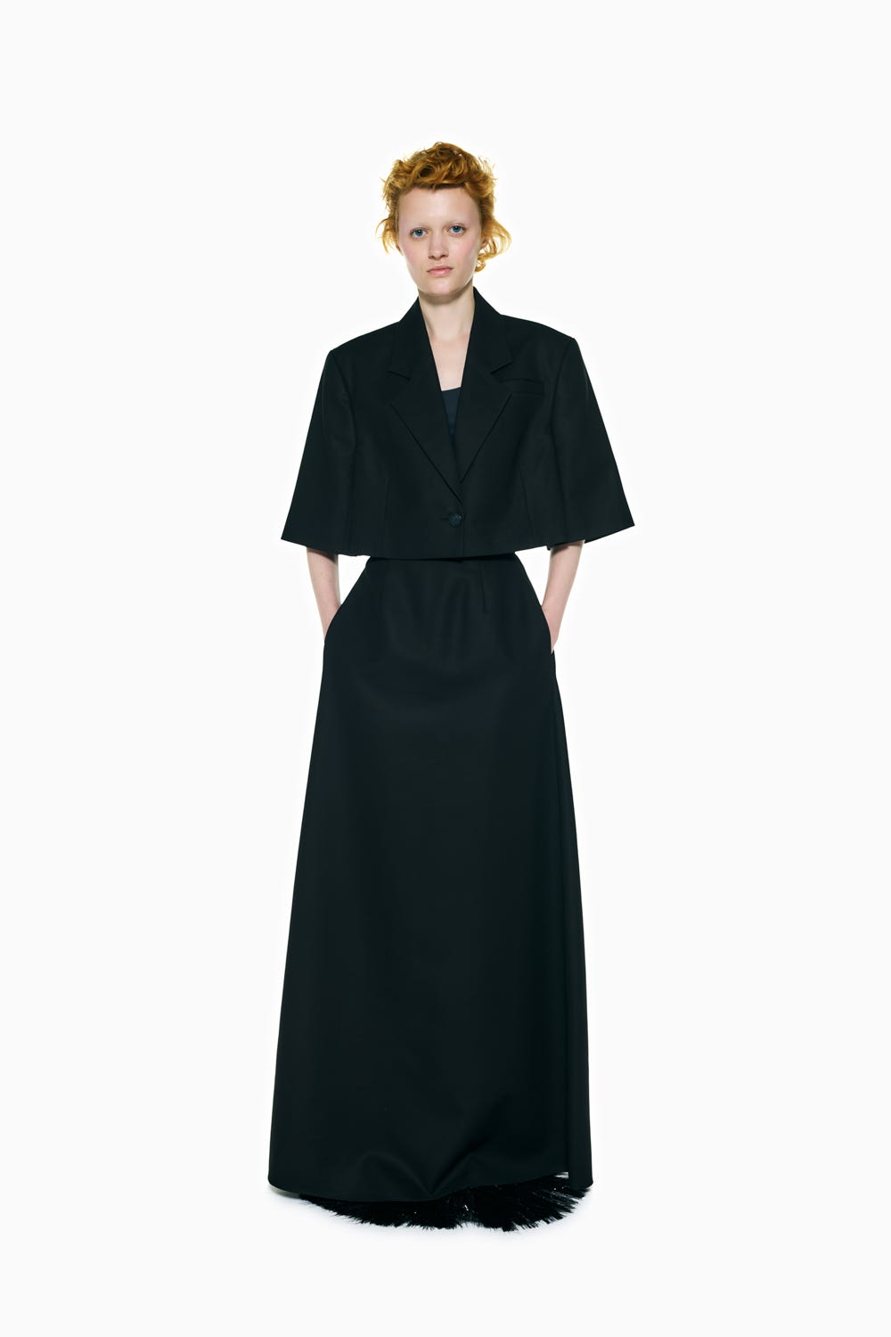 HALF-SLEEVES JACKET BLK 38