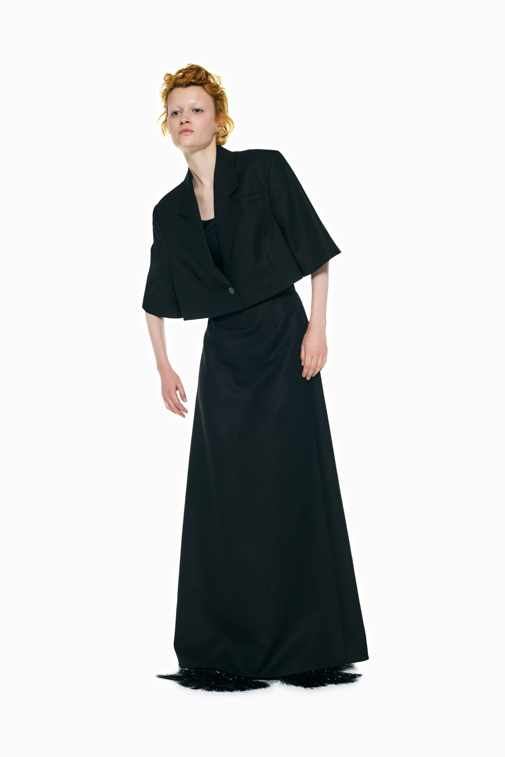 HALF-SLEEVES JACKET BLK 38