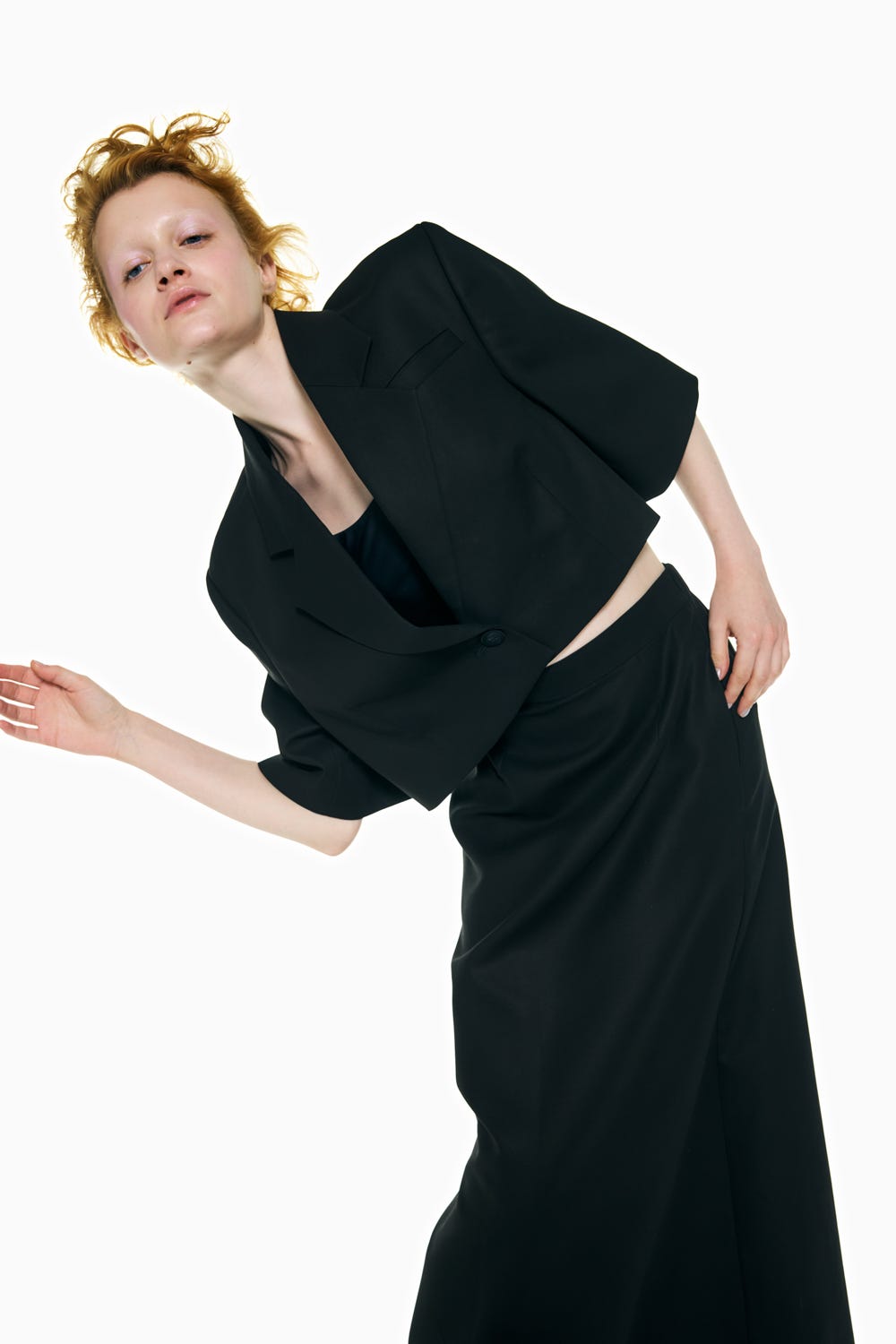 HALF-SLEEVES JACKET BLK 38