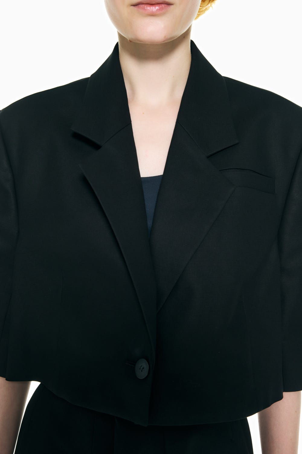 HALF-SLEEVES JACKET BLK 38