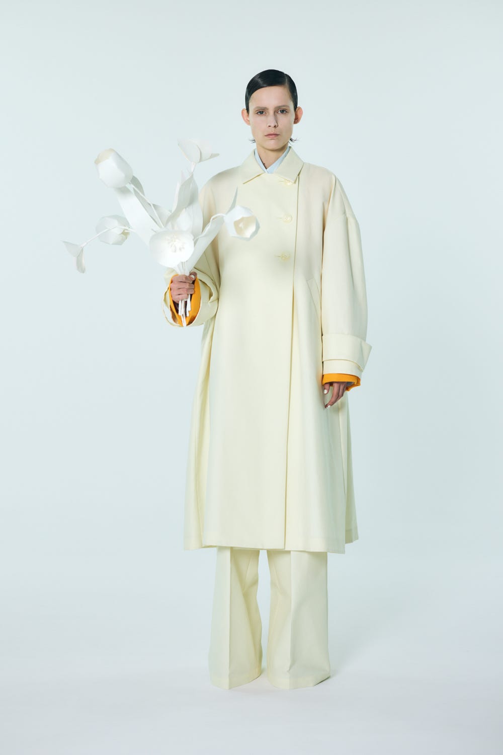 WIDE-TROUSERS ECRU 36