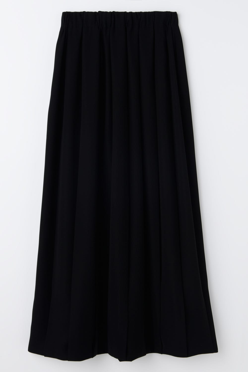 COCOON PLEATS-SKIRT BLK 38