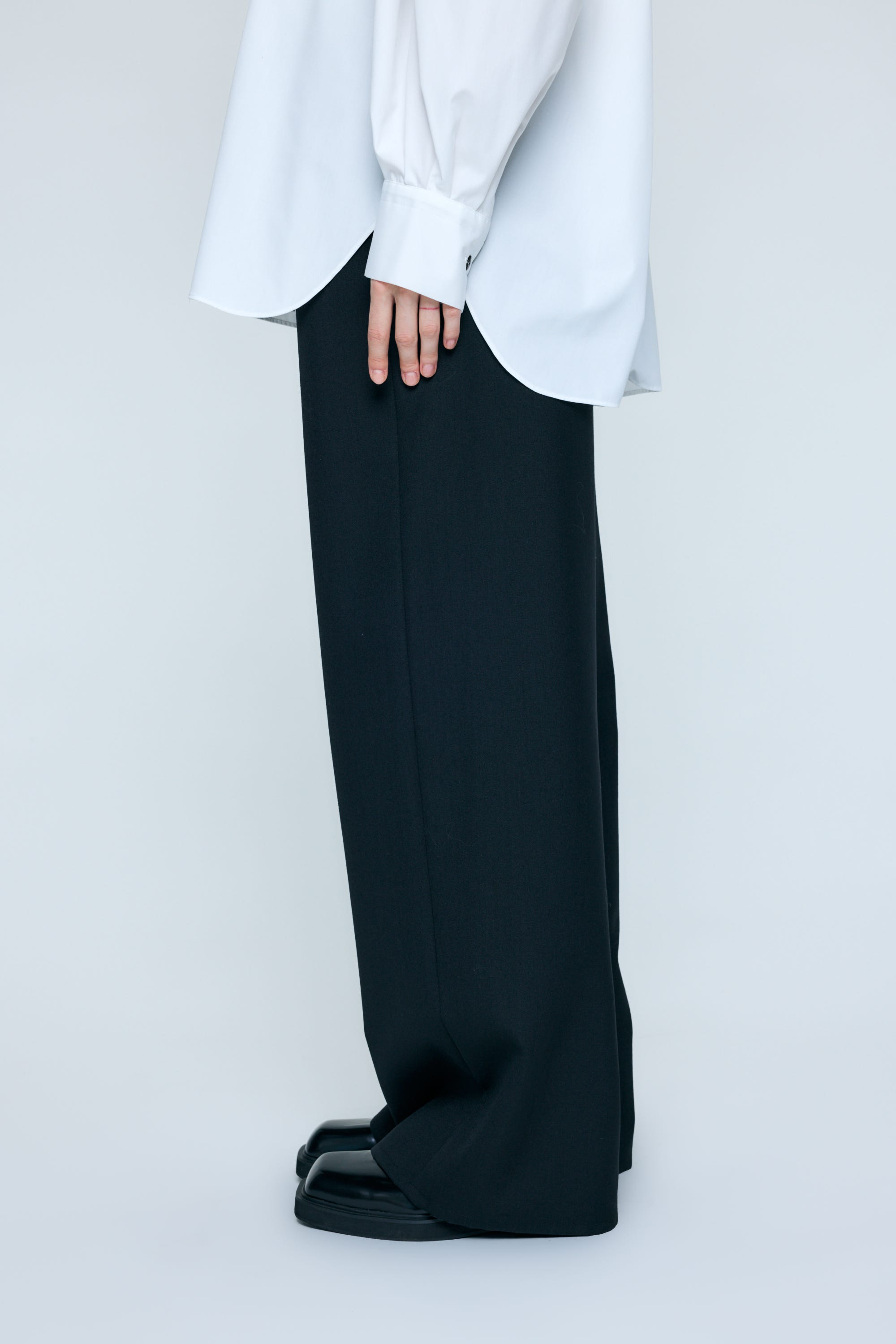 WIDE TROUSERS BLK 38