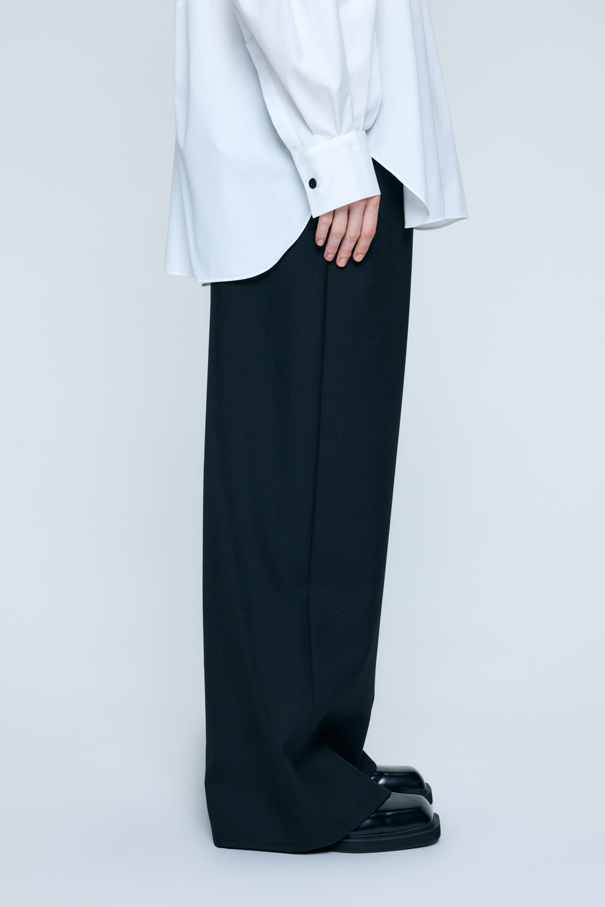WIDE TROUSERS BLK 38
