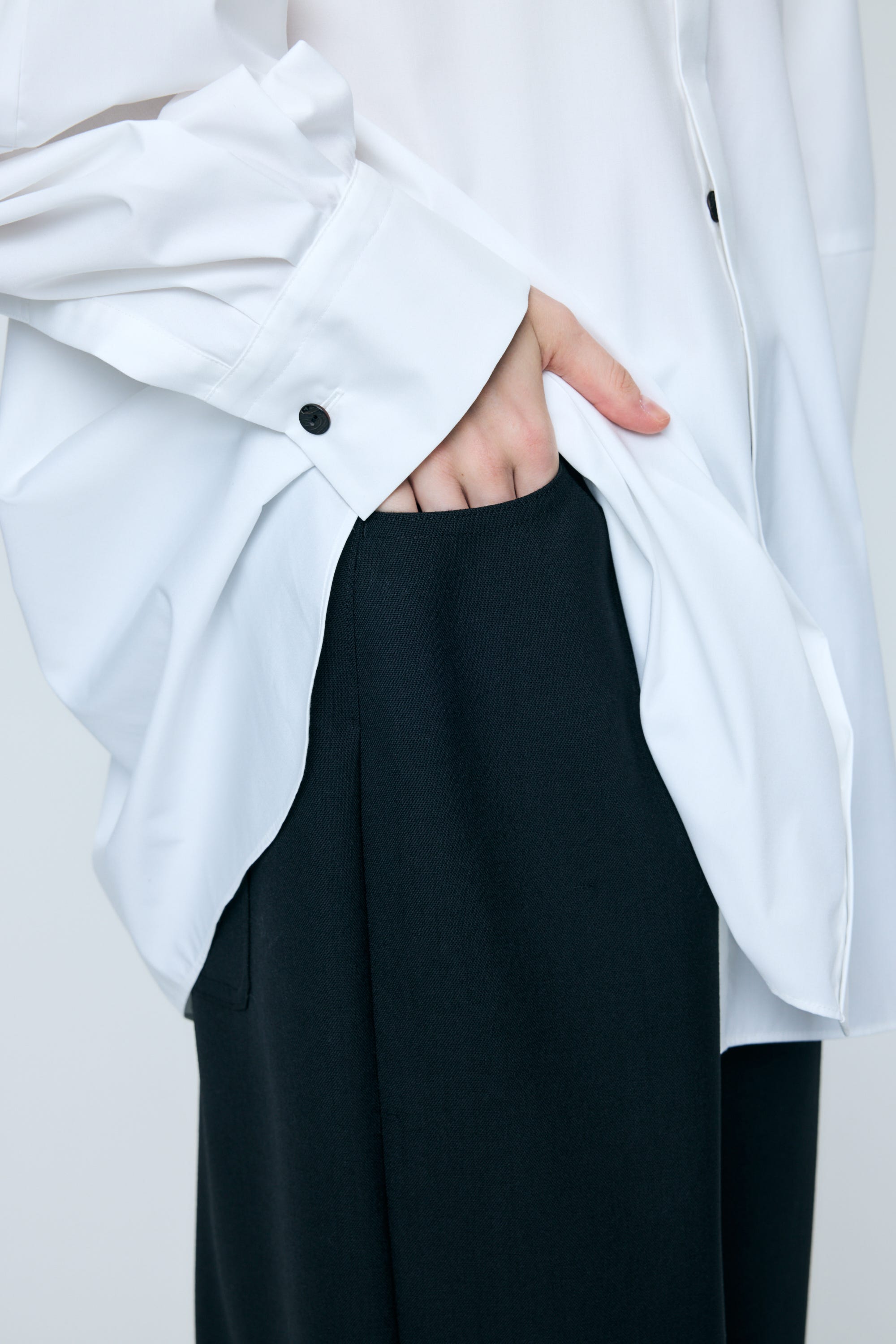 WIDE TROUSERS BLK 38