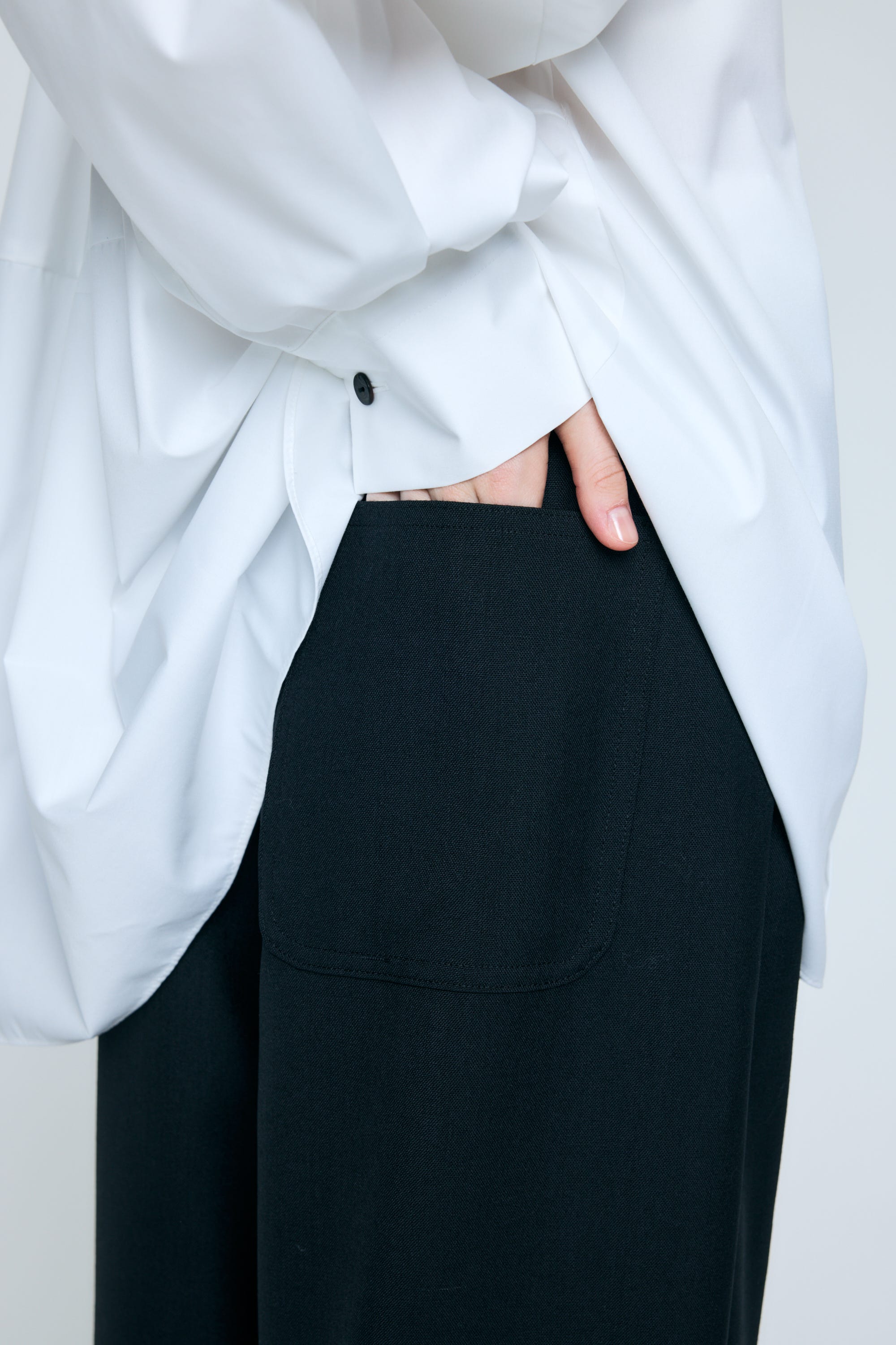 WIDE TROUSERS BLK 38