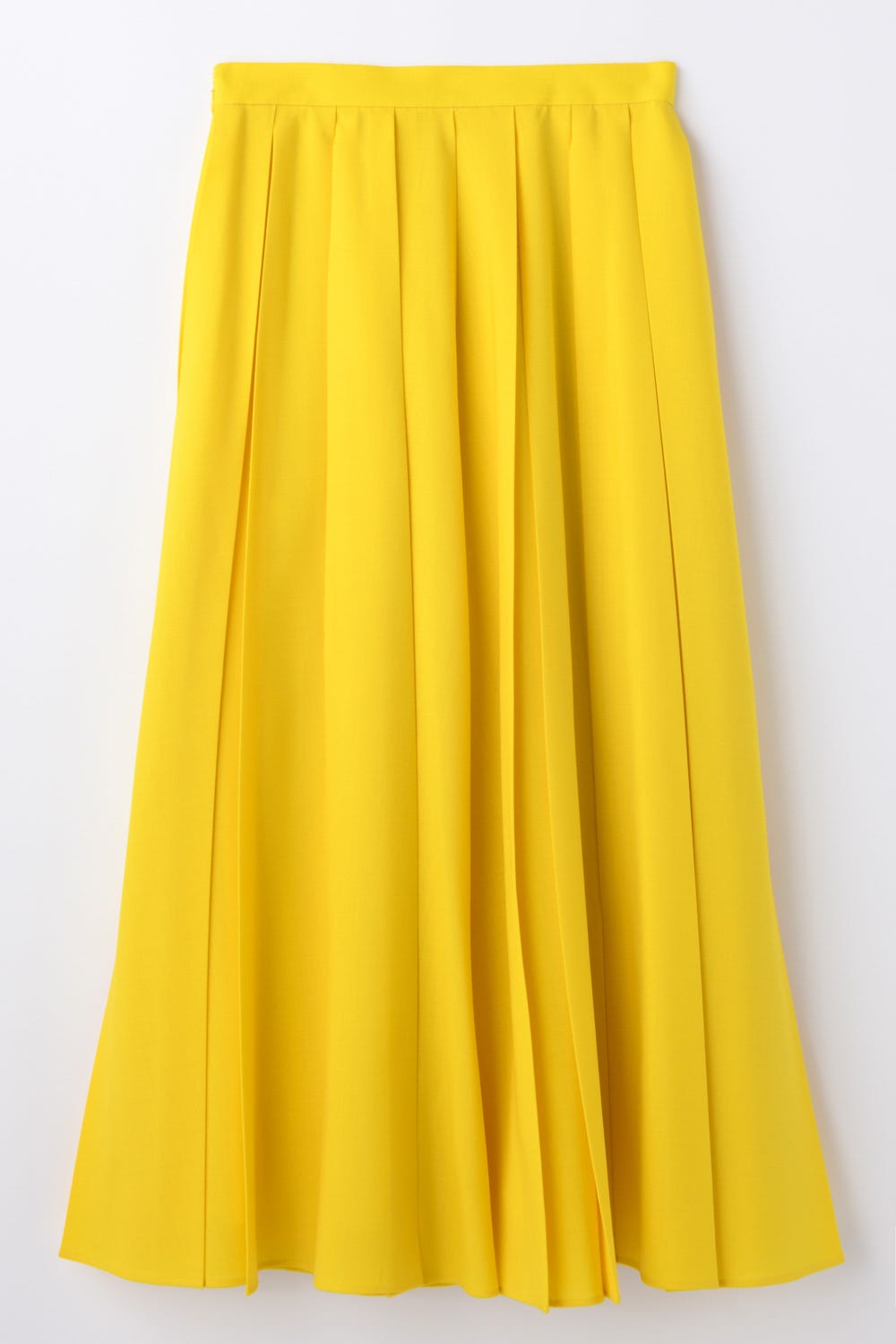 BOX PLEATS MIDI-SKIRT YEL 36