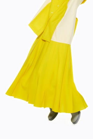 BOX PLEATS MIDI-SKIRT｜36｜YEL｜SKIRT｜ENFÖLD OFFICIAL ONLINE