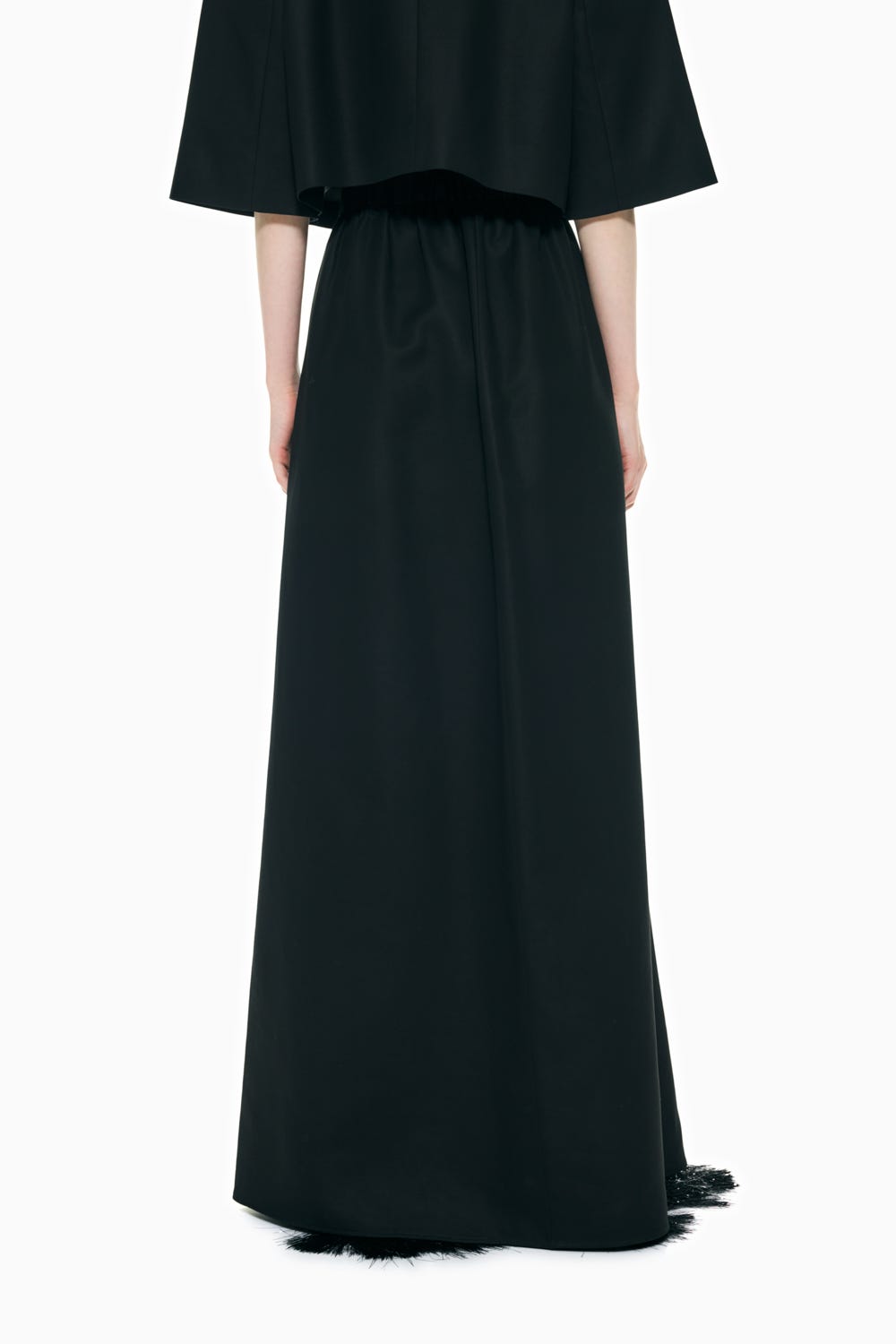 FLARE LONG-SKIRT BLK 36