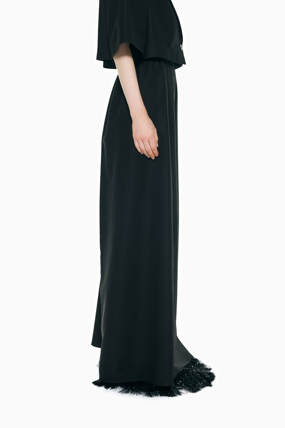 FLARE LONG-SKIRT BLK 36