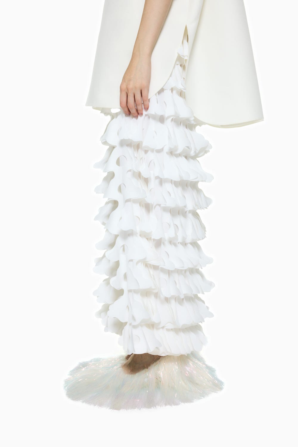 UFO-MOTIF SKIRT WHT 38