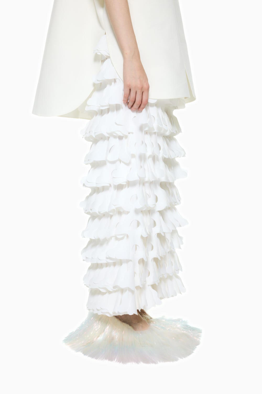 UFO-MOTIF SKIRT WHT 38