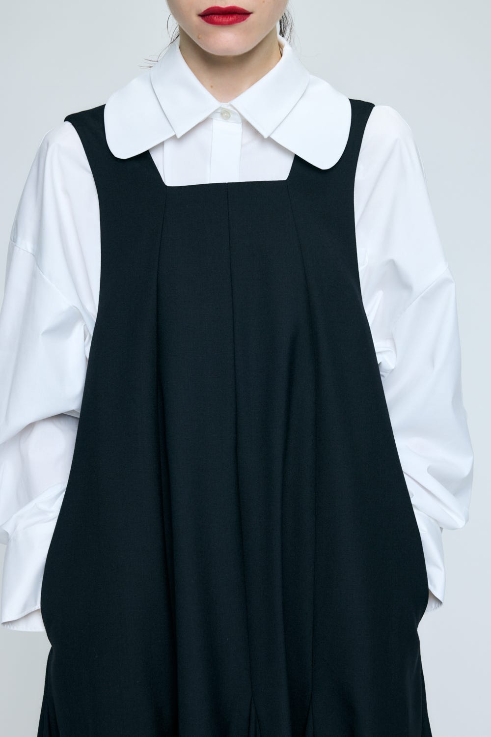 PANEL FLARE TANK-TOP DRESS BLK 38