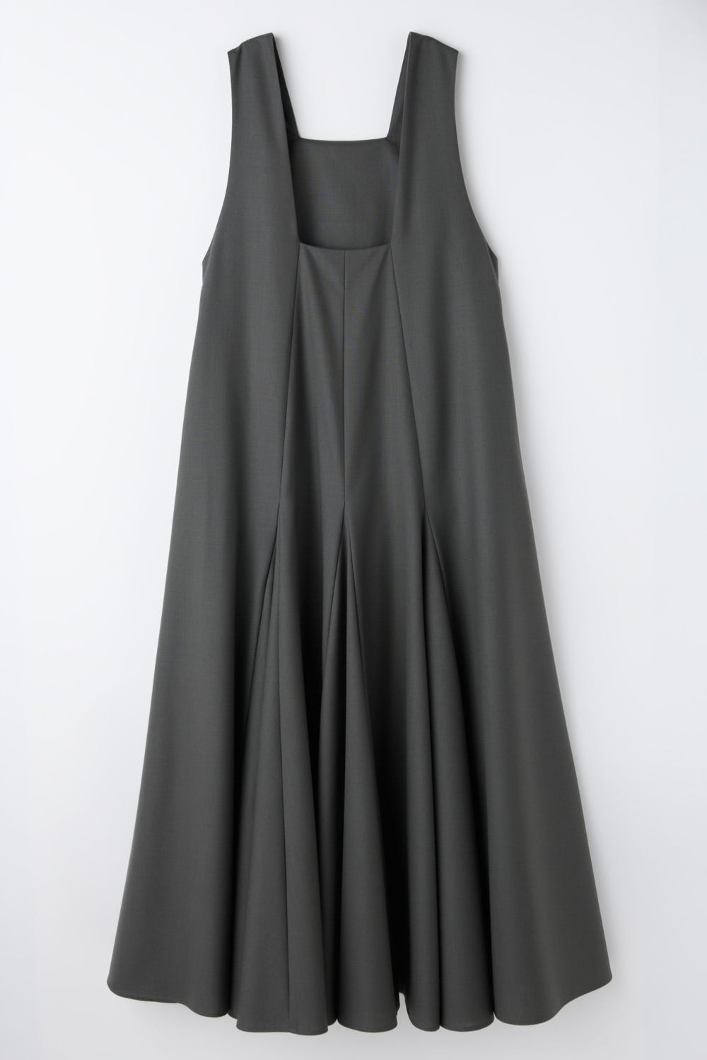 PANEL FLARE TANK-TOP DRESS GRY 36