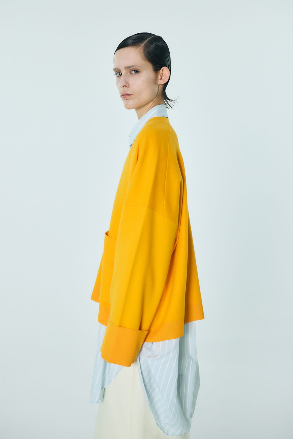 BOX WIDE-CARDIGAN L/ORG 38