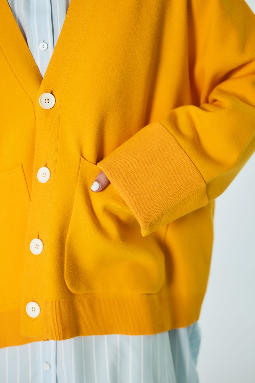 BOX WIDE-CARDIGAN L/ORG 38