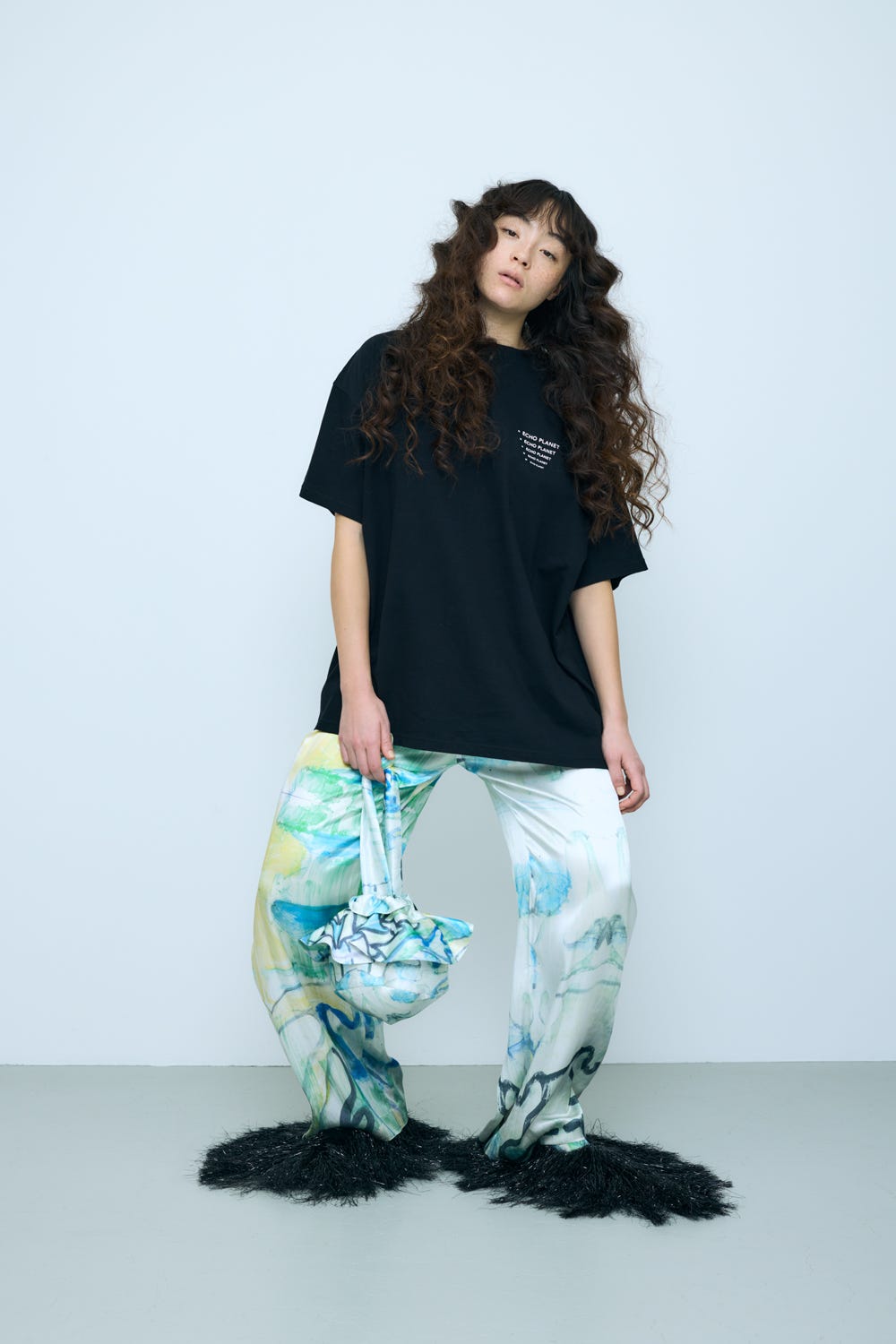 ECHO PLANET  T-SHIRT BLK 38