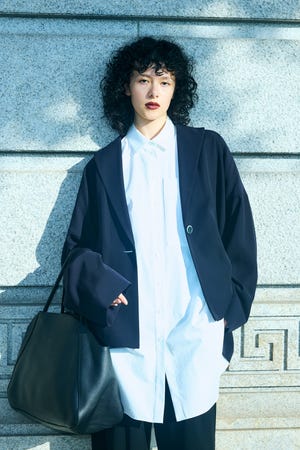 WIDE BOX TAILORED-JACKET