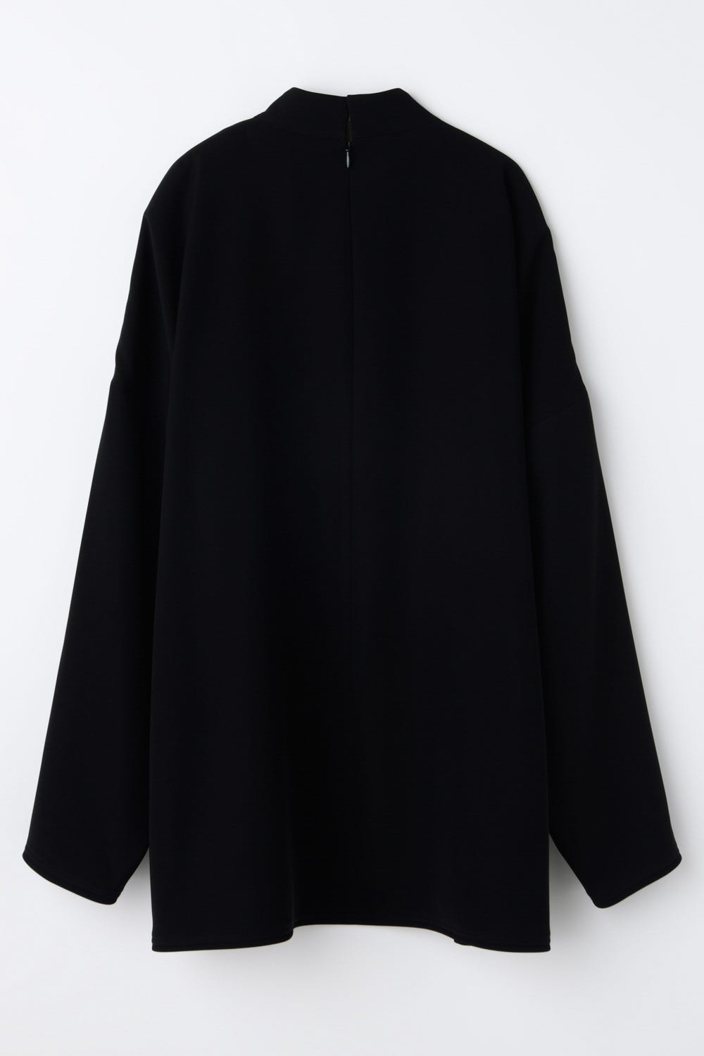 HIGH-NECK WIDE PULLOVER BLK 38