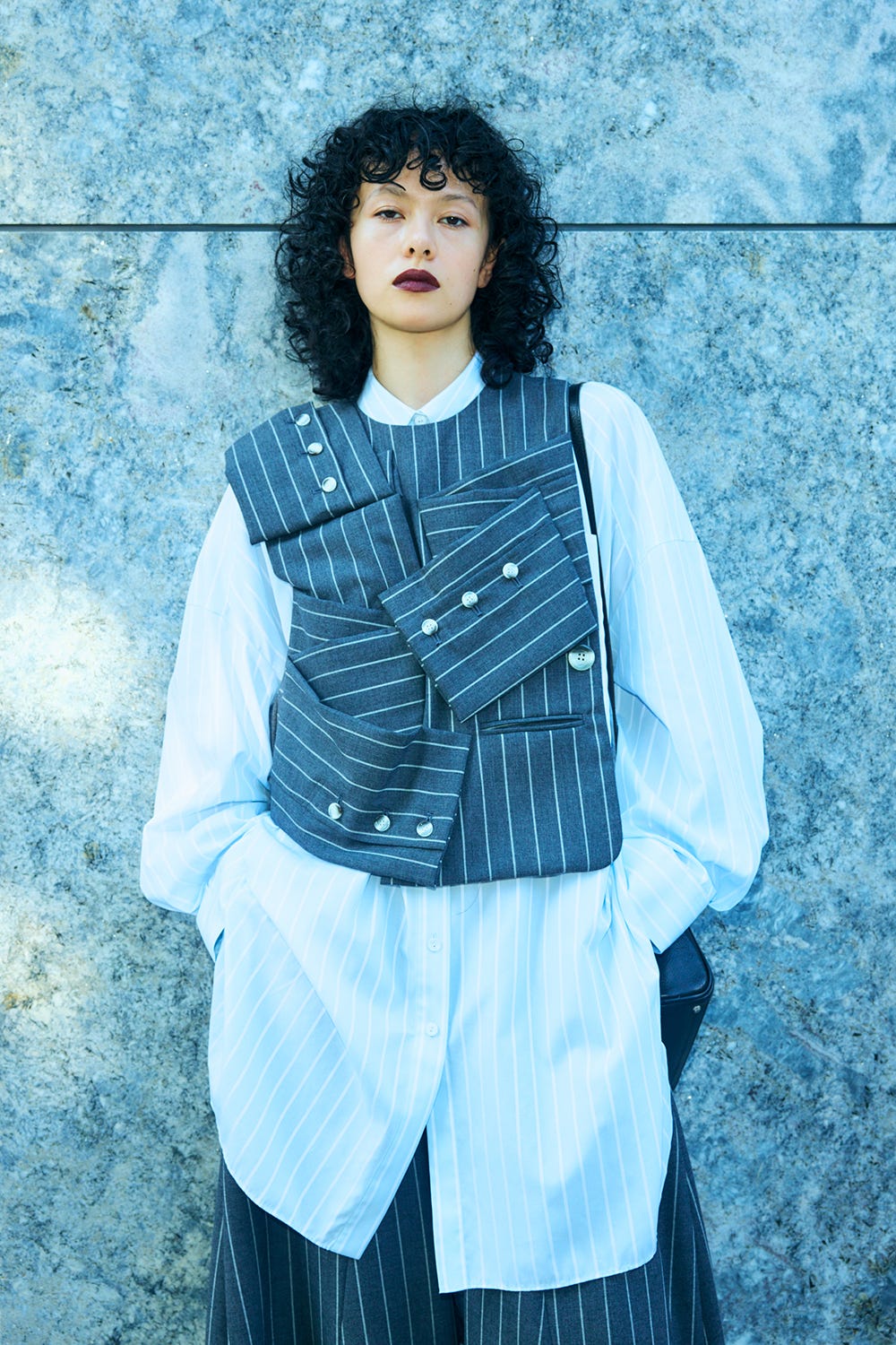 SLIT SHIRT L/MINT 38