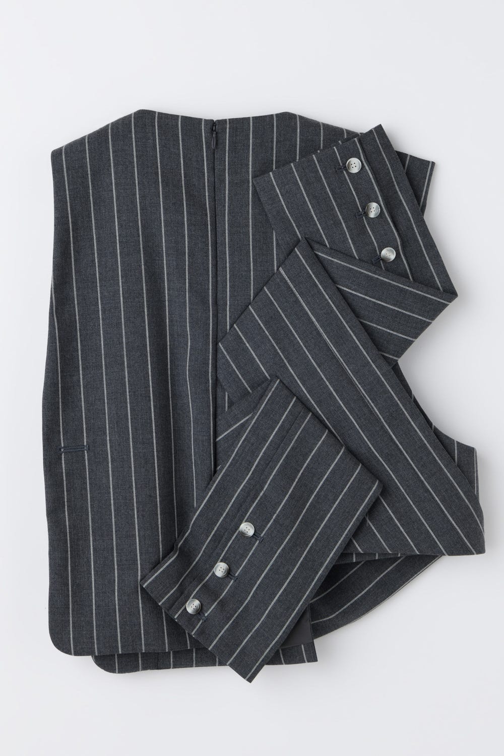 SUIT-SLEEVES VEST C.GRY 38