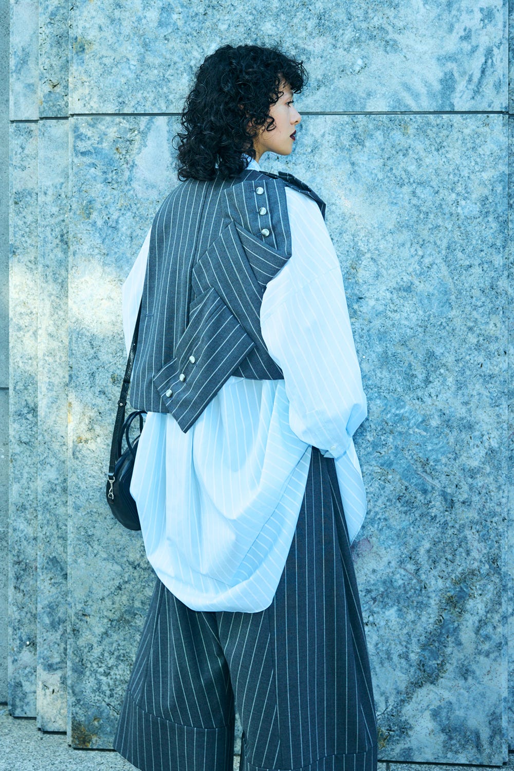 SUIT-SLEEVES VEST C.GRY 38