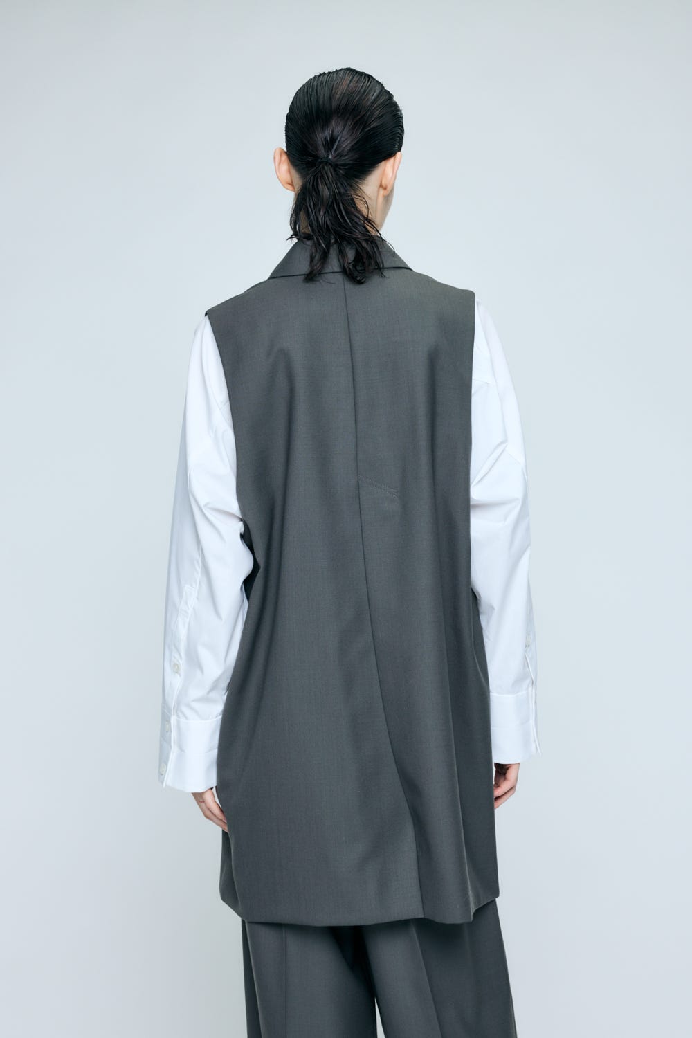 DOUBLE SUIT VEST GRY 38