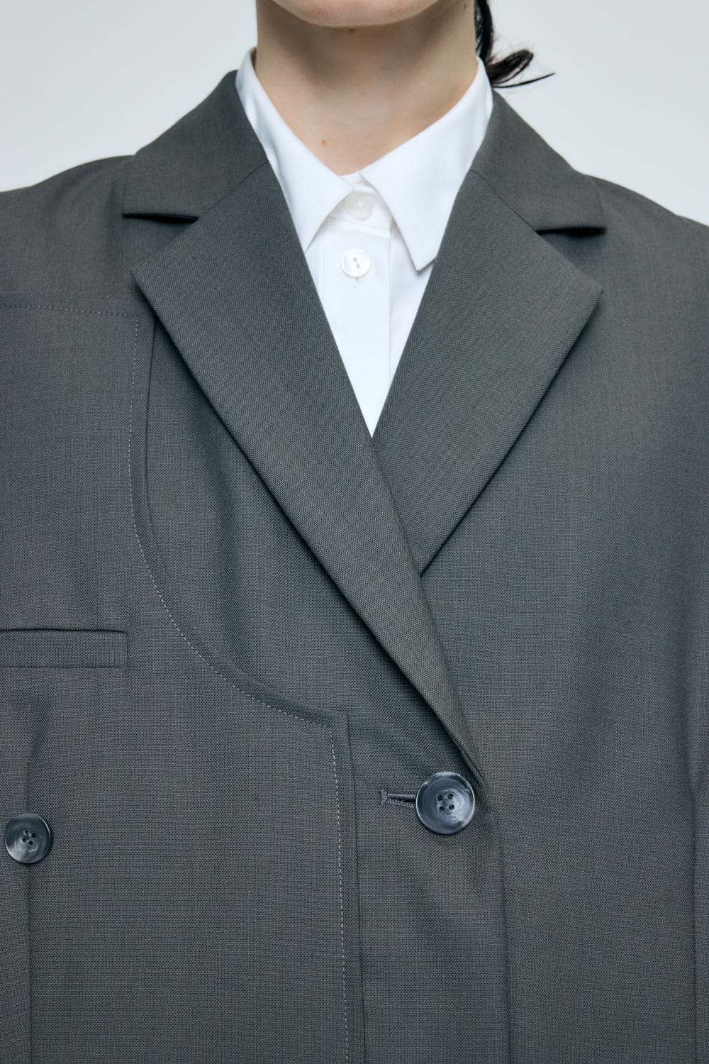 DOUBLE SUIT VEST GRY 38