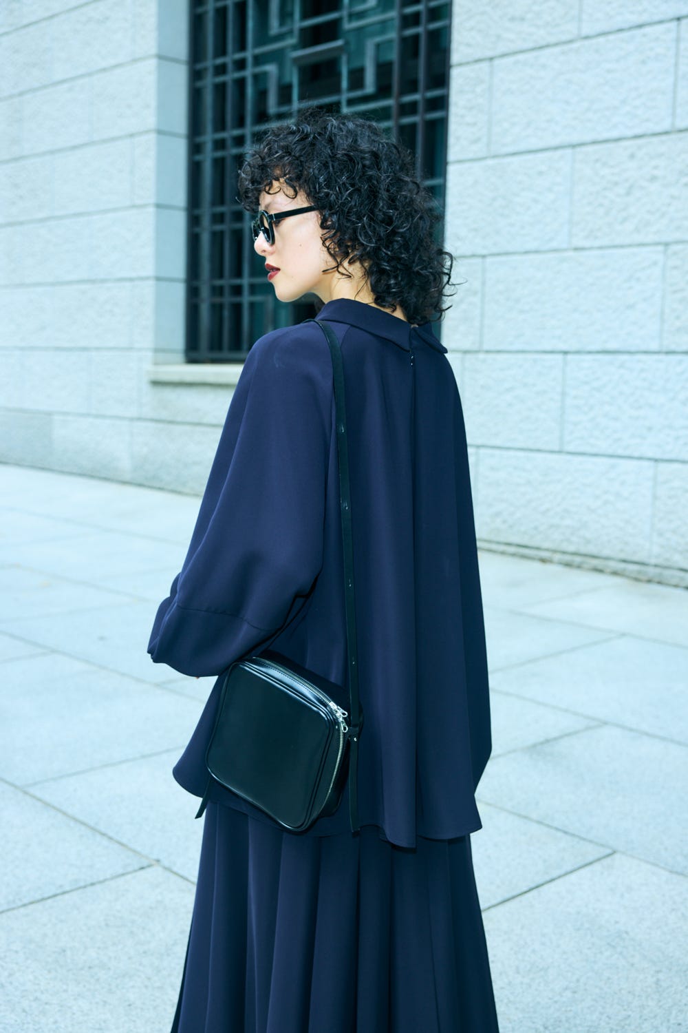 STAND DRAPE PULLOVER D/NVY 38