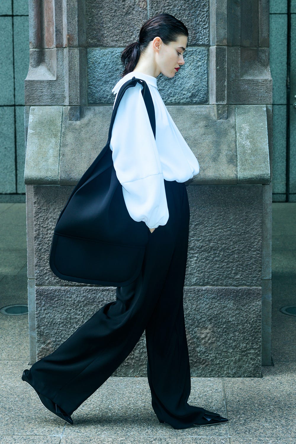 STAND DRAPE PULLOVER WHT 38