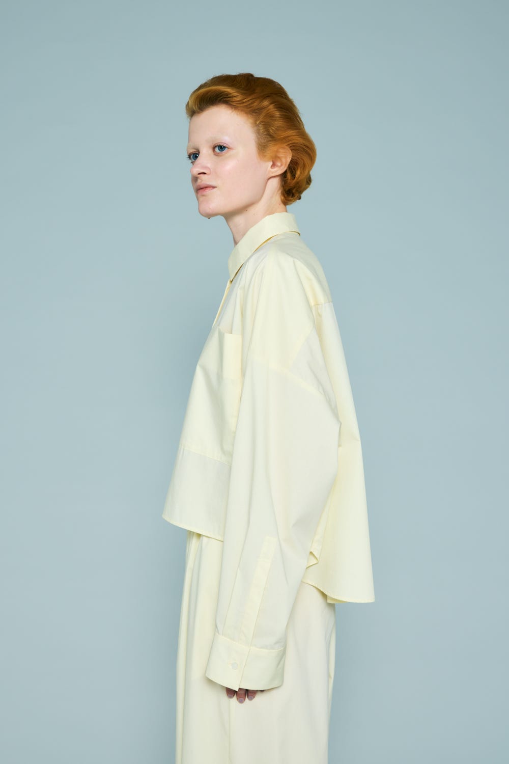 JUST-LENGTH SHIRT ECRU 38