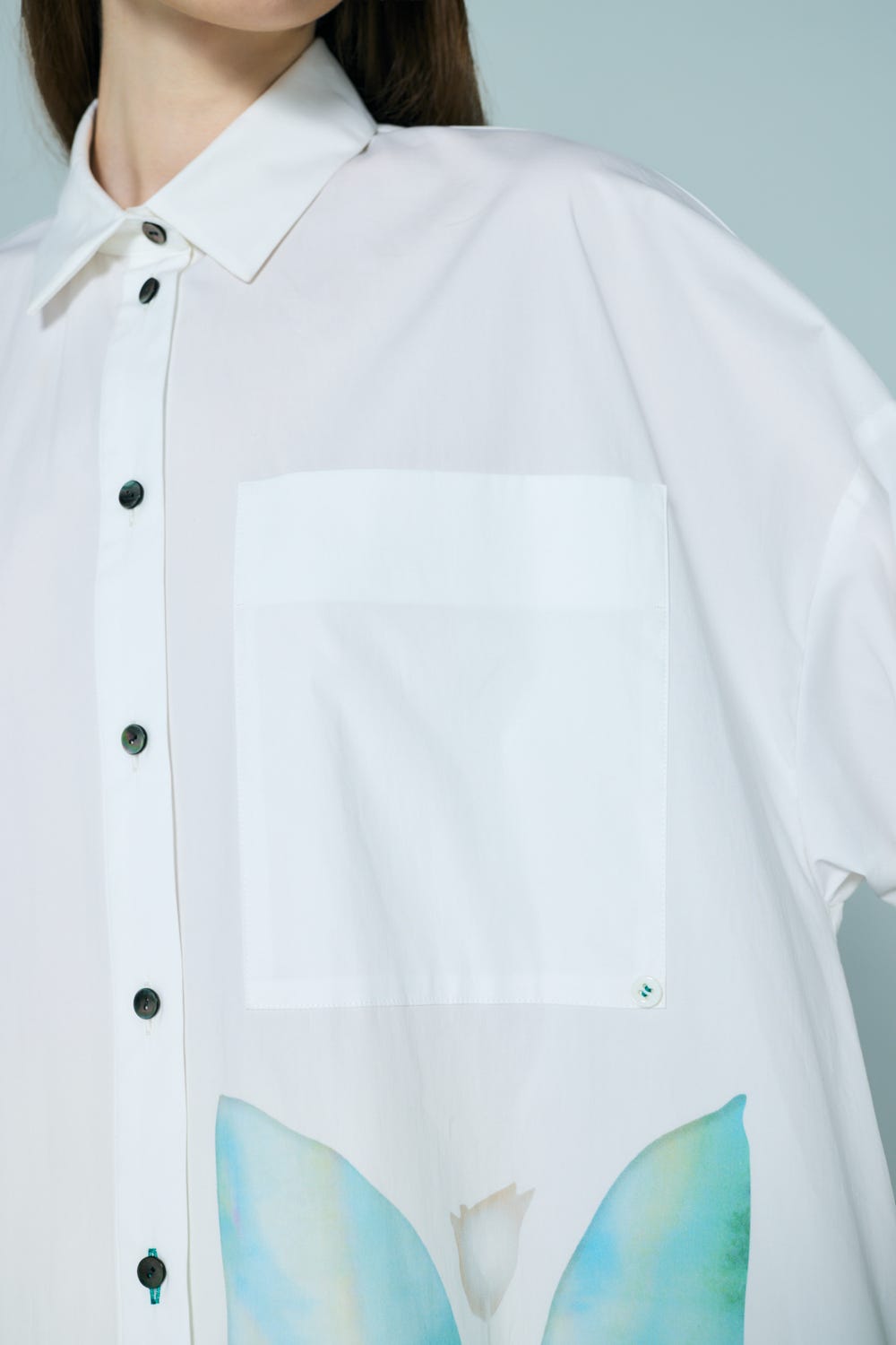 TWO-WAY BASIC SHIRT WHT 38