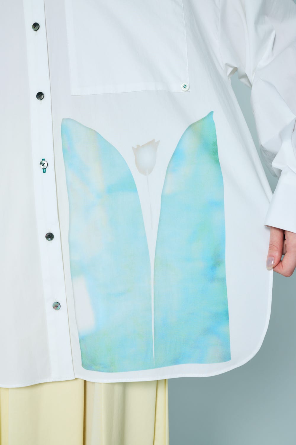 TWO-WAY BASIC SHIRT WHT 38