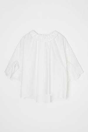 HIGH-NECK BLOUSE｜38｜WHT｜SHIRTS AND BLOUSES｜ENFÖLD OFFICIAL