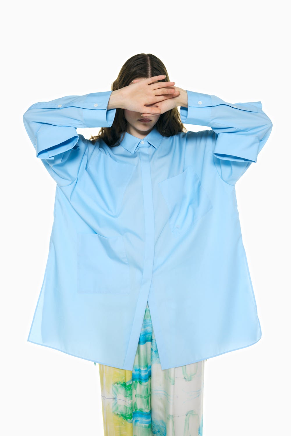 MANY CUFEF SHIRT L/BLU 38