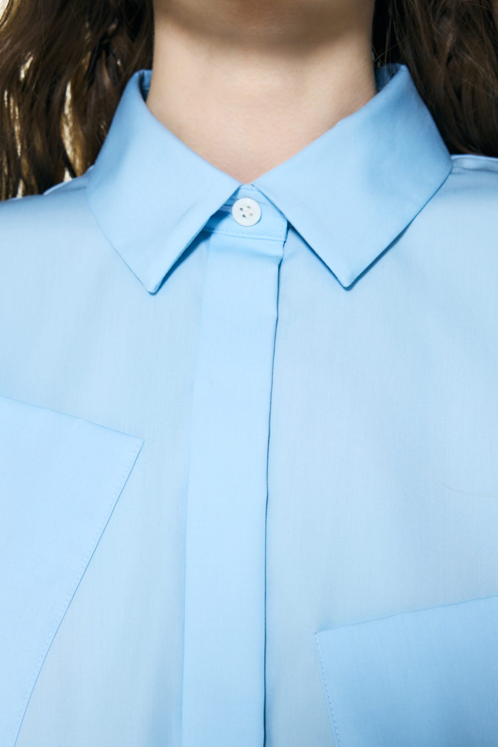 MANY CUFEF SHIRT L/BLU 38