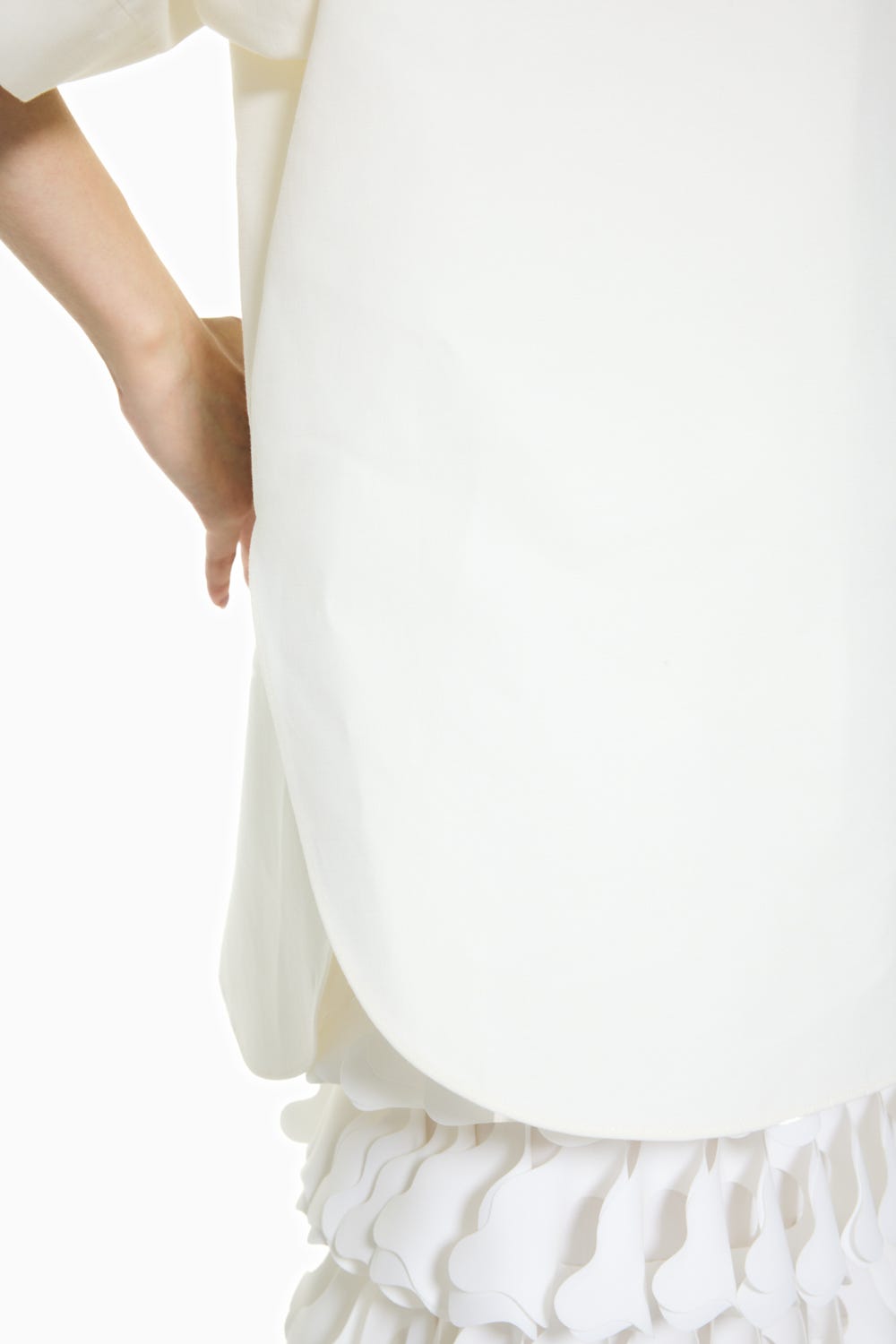 LOOSE HALF-SLEEVE SHIRT WHT 38