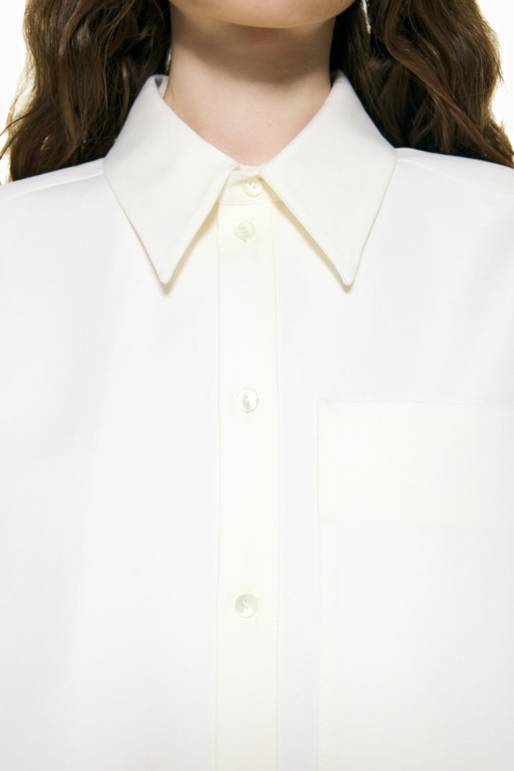 LOOSE HALF-SLEEVE SHIRT WHT 38