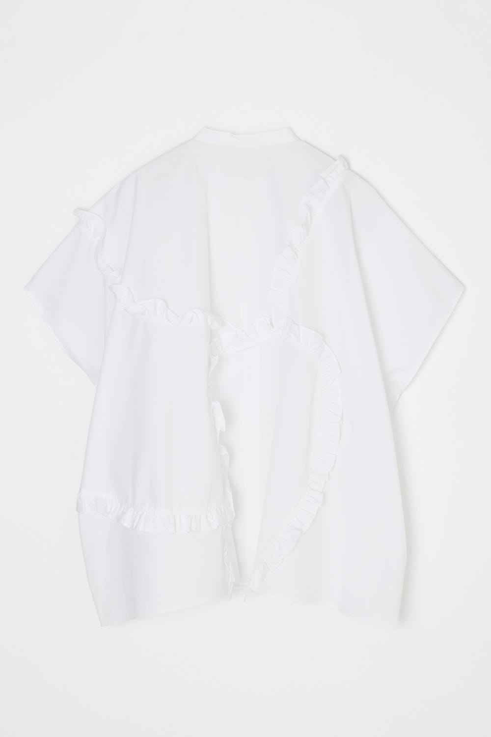 ALIEN FRILL SQUARE SHIRT WHT 38