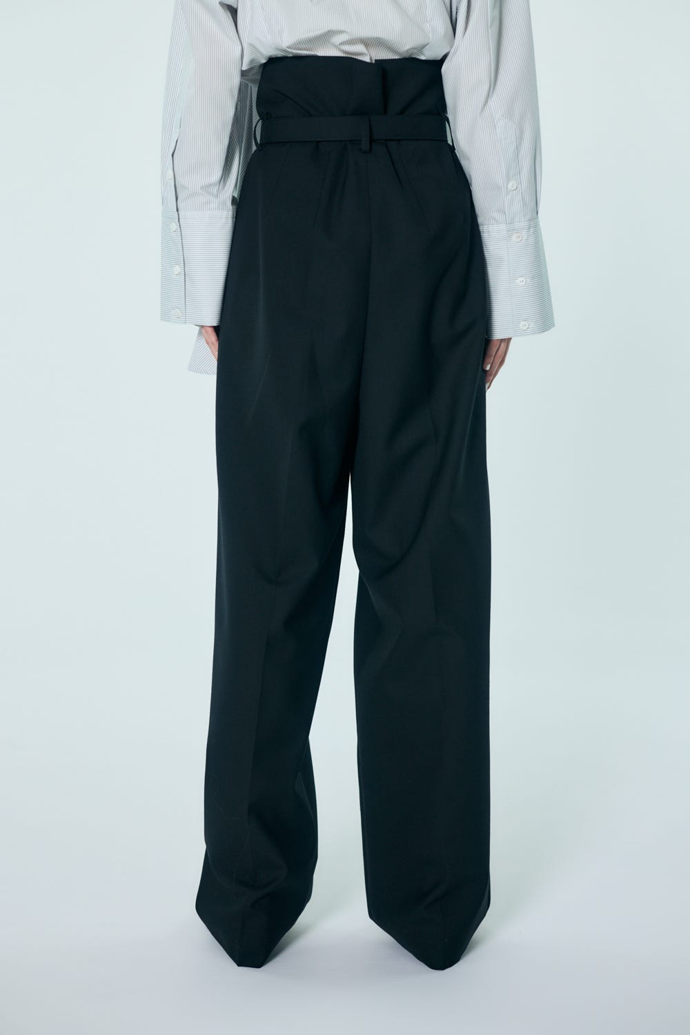 BELT WIDE TROUSERS BLK 38